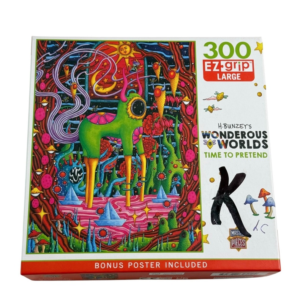 MasterPieces Bunzey's Wonderous Worlds Time To Pretend‎ 300 Pcs Puzzle Complete